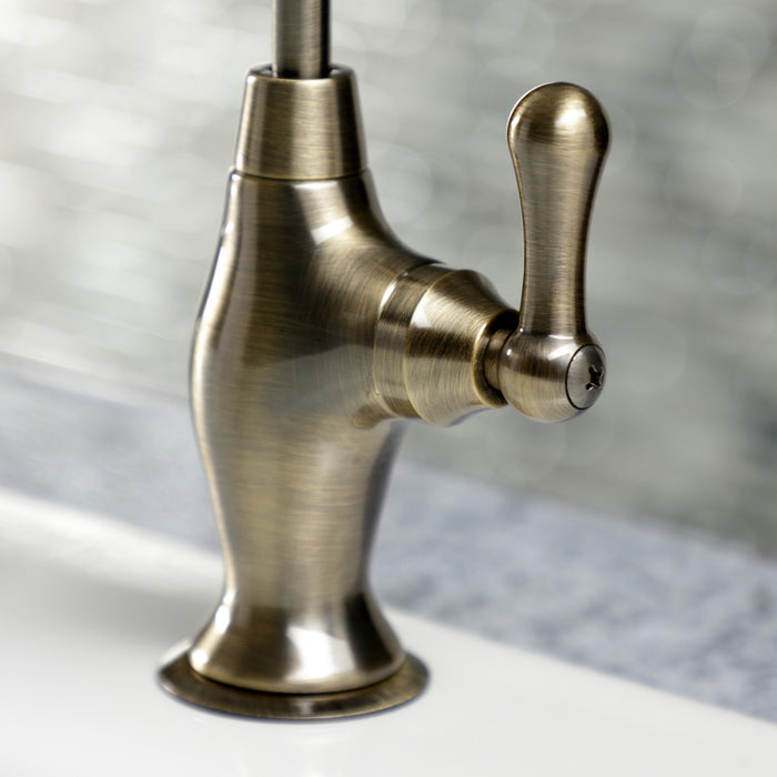 Restoration KSAG3193AL Single-Handle 1-Hole Deck Mount Water Filtration Faucet, Antique Brass