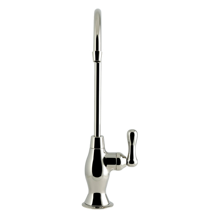 Kingston Heirloom KSAG3196AL - Restoration Single-Handle 1-Hole Deck Mount Water Filtration Faucet, Polished Nickel