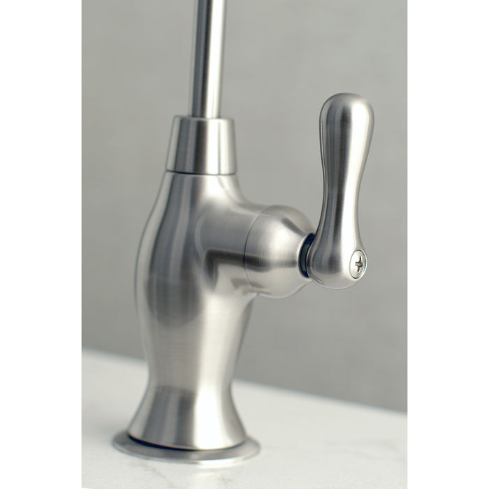 Kingston Heirloom KSAG3198AL - Restoration Single-Handle 1-Hole Deck Mount Water Filtration Faucet, Brushed Nickel