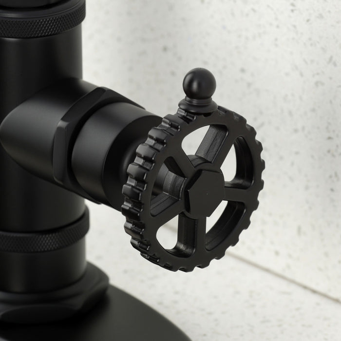 Kingston Sona KSD8500CG - Fuller One-Handle 1-Hole Deck Mount Bar Faucet, Matte Black