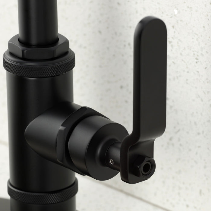 Kingston Sona KSD8500KL - Whitaker One-Handle 1-Hole Deck Mount Bar Faucet, Matte Black