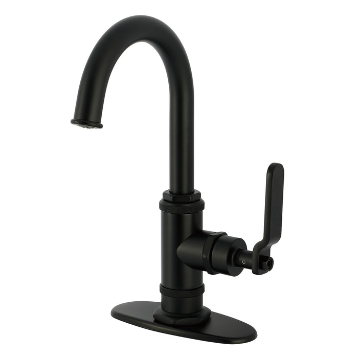Kingston Sona KSD8500KL - Whitaker One-Handle 1-Hole Deck Mount Bar Faucet, Matte Black