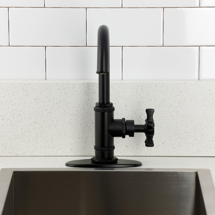 Kingston Sona KSD8500NX - Hamilton One-Handle 1-Hole Deck Mount Bar Faucet, Matte Black