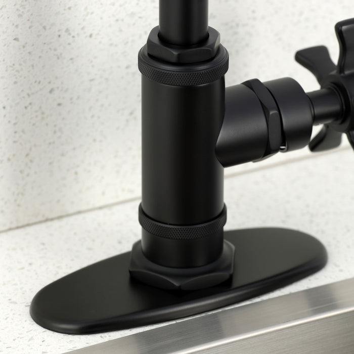 Kingston Sona KSD8500NX - Hamilton One-Handle 1-Hole Deck Mount Bar Faucet, Matte Black