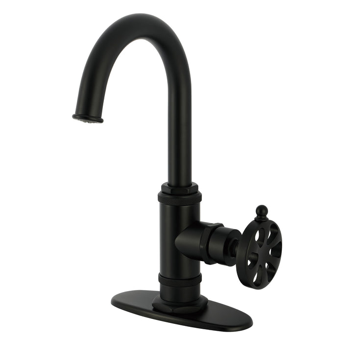 Kingston Sona KSD8500RX - Belknap One-Handle 1-Hole Deck Mount Bar Faucet, Matte Black