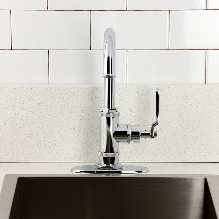 Kingston Sona KSD8501KL - Whitaker One-Handle 1-Hole Deck Mount Bar Faucet, Polished Chrome