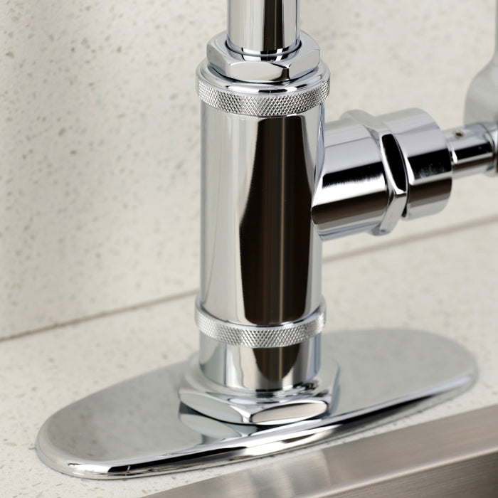 Kingston Sona KSD8501KL - Whitaker One-Handle 1-Hole Deck Mount Bar Faucet, Polished Chrome