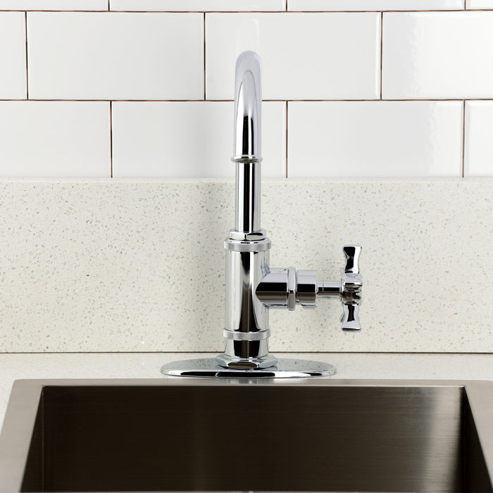 Kingston Sona KSD8501NX - Hamilton One-Handle 1-Hole Deck Mount Bar Faucet, Polished Chrome