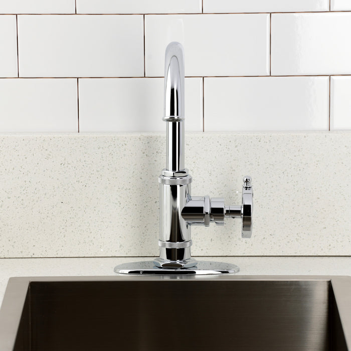 Kingston Sona KSD8501RX - Belknap One-Handle 1-Hole Deck Mount Bar Faucet, Polished Chrome