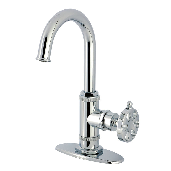 Kingston Sona KSD8501RX - Belknap One-Handle 1-Hole Deck Mount Bar Faucet, Polished Chrome