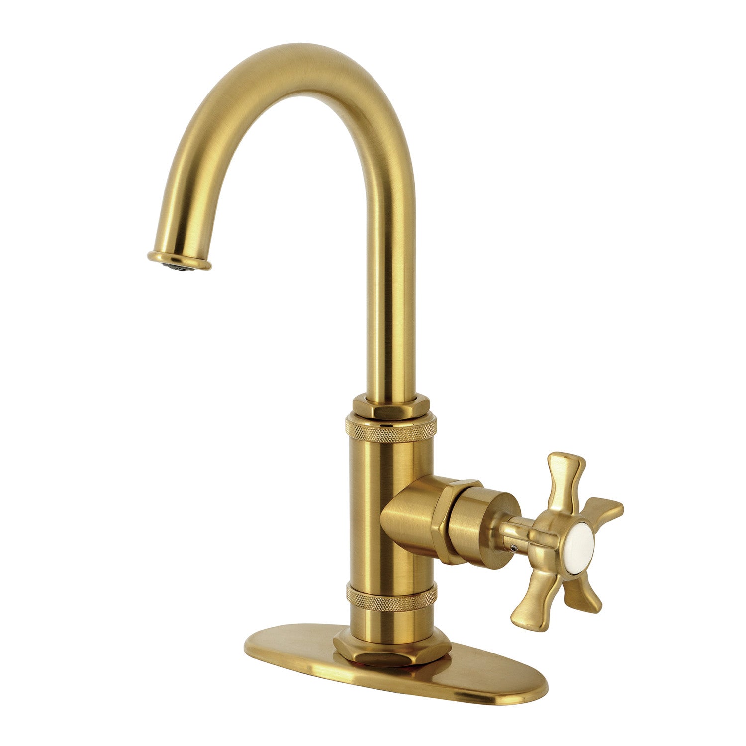 Kingston Brass KTDLD7 Concord Universal Toilet Tank Lever – Front Or Side Mount, Brushed Brass Finish, Solid Brass Construction, 9-5/16" Flush Arm