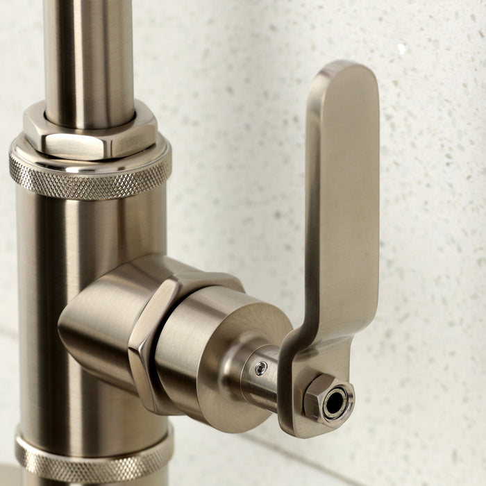Kingston Sona KSD8508KL - Whitaker One-Handle 1-Hole Deck Mount Bar Faucet, Brushed Nickel