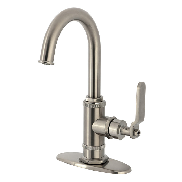 Kingston Sona KSD8508KL - Whitaker One-Handle 1-Hole Deck Mount Bar Faucet, Brushed Nickel