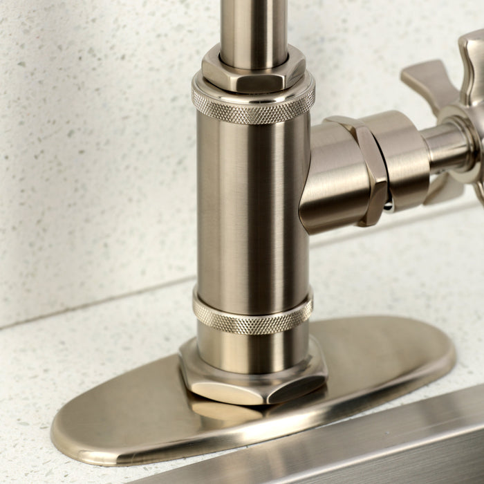 Kingston Sona KSD8508NX - Hamilton One-Handle 1-Hole Deck Mount Bar Faucet, Brushed Nickel