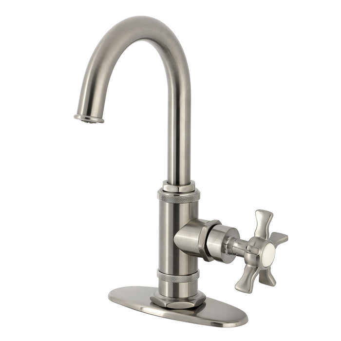 Kingston Sona KSD8508NX - Hamilton One-Handle 1-Hole Deck Mount Bar Faucet, Brushed Nickel
