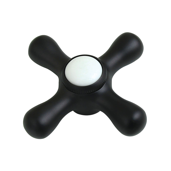 Kingston KSDH23605AX Metal Cross Handle, Diverter for Tub Filler, Matte Black