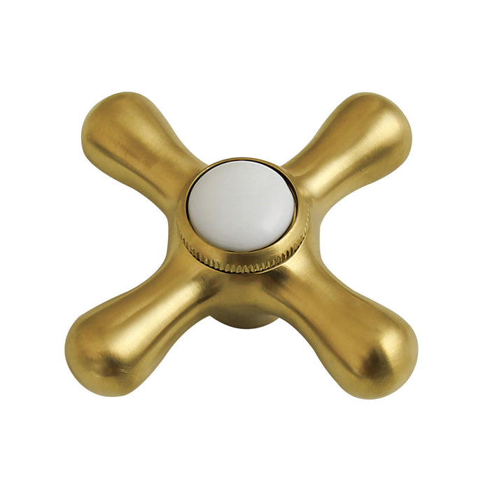 Kingston KSDH23675AX Metal Cross Handle, Diverter for Tub Filler, Brushed Brass