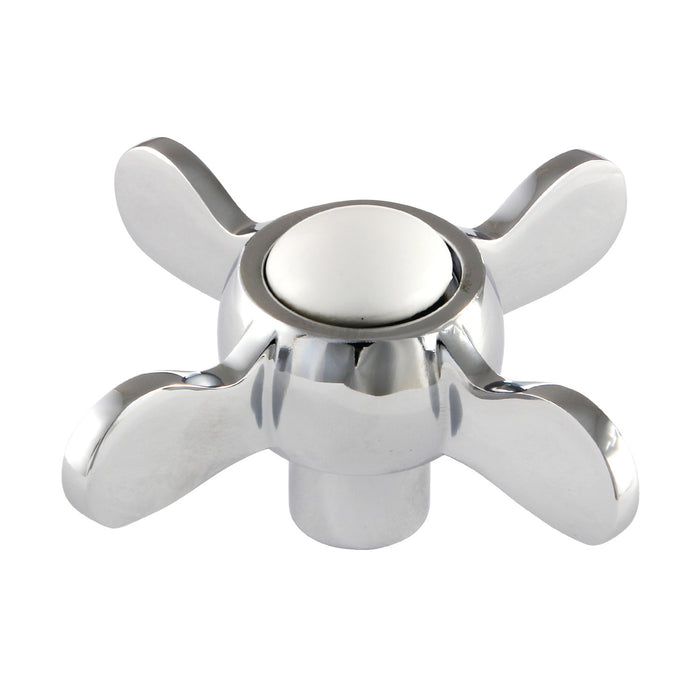 Kingston KSDH285C Brass Cross Handle, Diverter for Tub and Shower Faucet, Polished Chrome