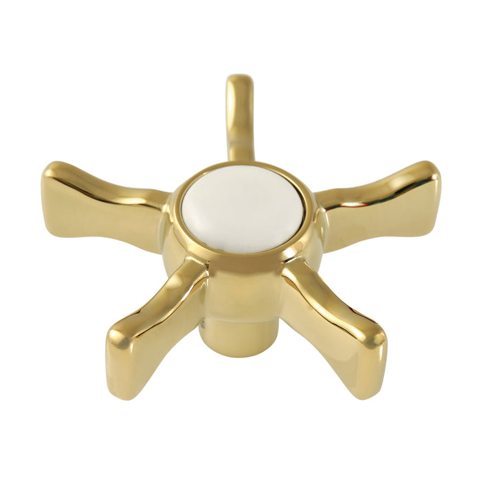 Kingston Hamilton KSDH2962NX Brass Cross Handle, Polished Brass