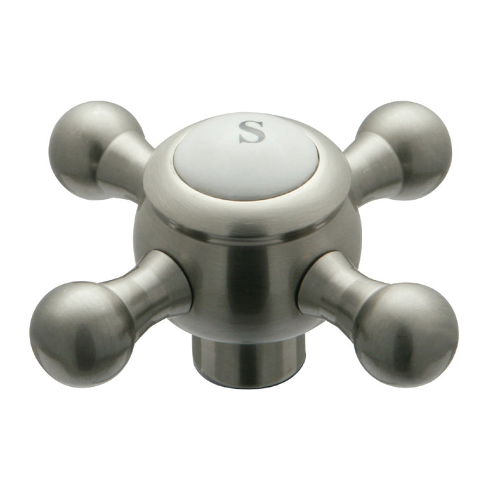 Kingston KSDH44685BX Metal Cross Handle, Diverter for Tub Filler, Brushed Nickel