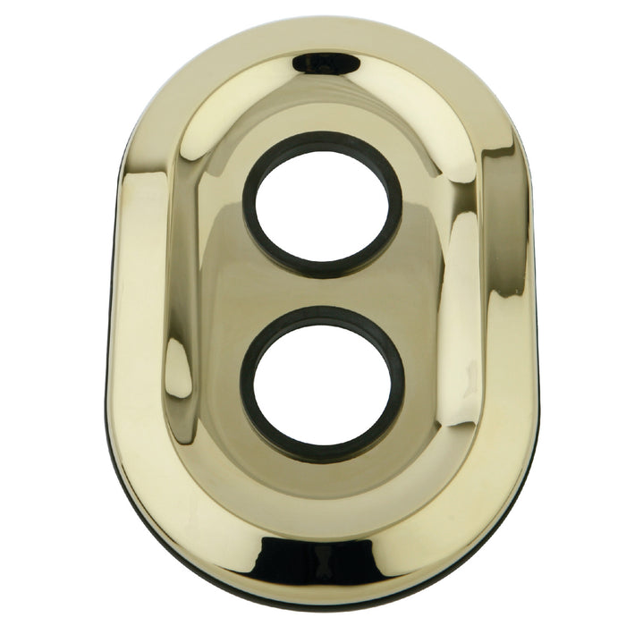 Kingston KSE36320 Oval Shower Escutcheon Plate, Polished Brass