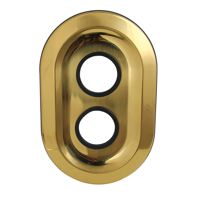 Kingston KSE36370 Oval Shower Escutcheon Plate, Brushed Brass