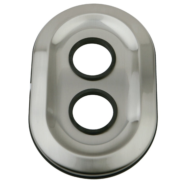 Kingston KSE36380 Oval Shower Escutcheon Plate, Brushed Nickel