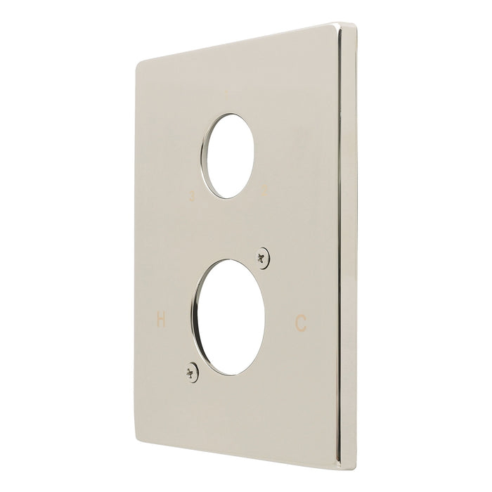Kingston KSE46136 Square Shower Escutcheon Plate, Polished Nickel