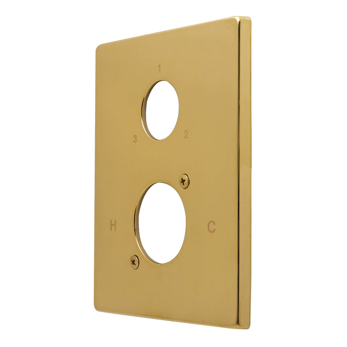 Kingston KSE46137 Square Shower Escutcheon Plate, Brushed Brass