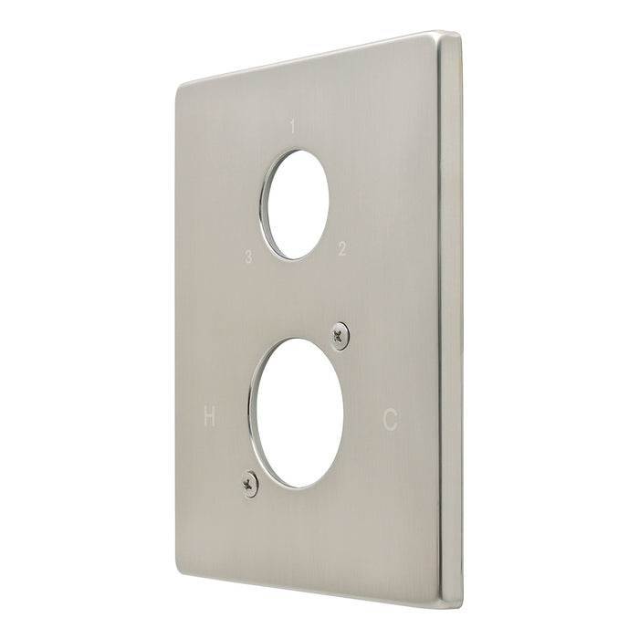 Kingston KSE46138 Square Shower Escutcheon Plate, Brushed Nickel