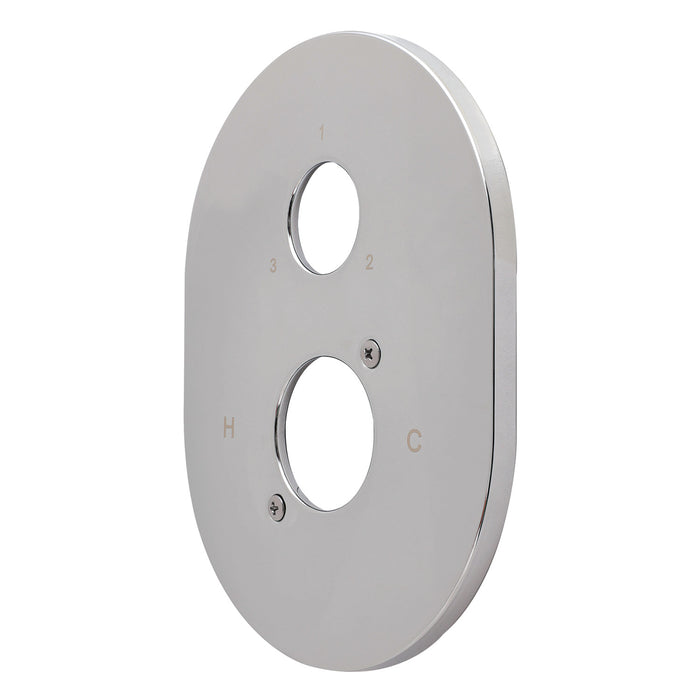 Kingston KSE86131 Oval Shower Escutcheon Plate, Polished Chrome