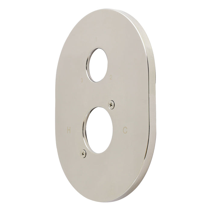 Kingston KSE86136 Oval Shower Escutcheon Plate, Polished Nickel