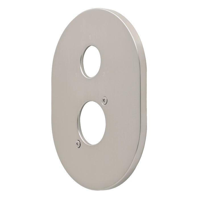 Kingston KSE86138 Oval Shower Escutcheon Plate, Brushed Nickel
