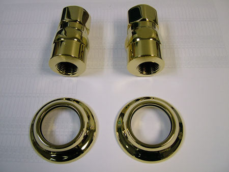 Kingston KSEL1242 Wall Mount Elbow, Polished Brass