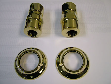 Kingston KSEL1242 Wall Mount Elbow, Polished Brass