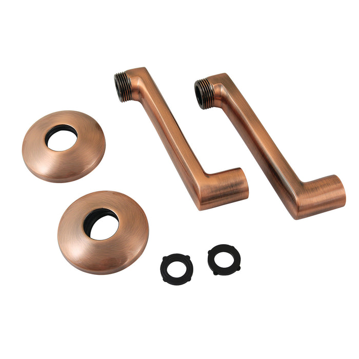Kingston KSEL243AC 5-3/4 Inch Swivel Elbows for Wall Mount Tub Faucet, Antique Copper