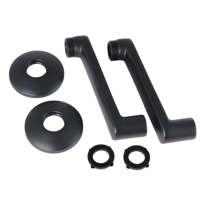 Kingston KSEL243MB 5-3/4 Inch Swivel Elbows for Wall Mount Tub Faucet, Matte Black