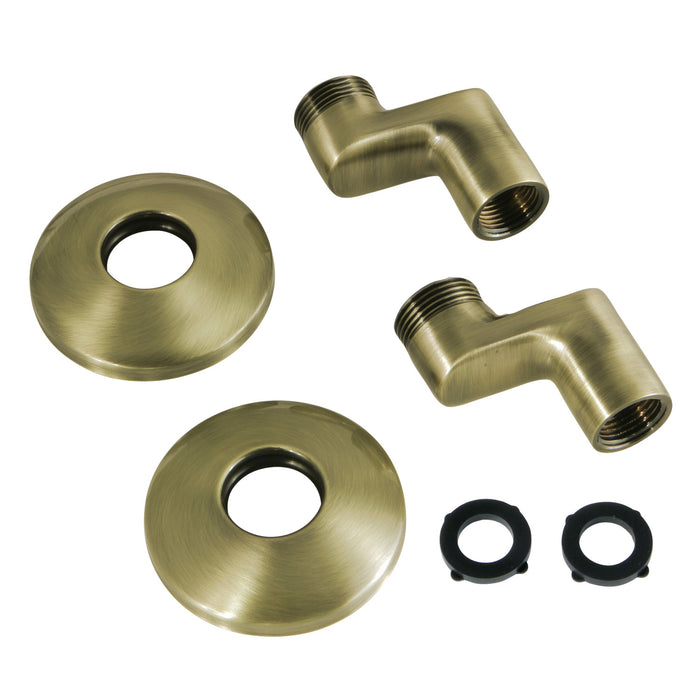 Kingston KSEL265AB Swivel Elbows for Wall Mount Tub Faucet (KS265AB), Antique Brass