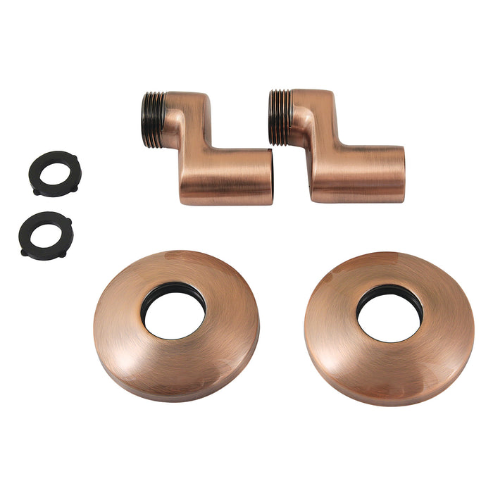 Kingston KSEL265AC Swivel Elbows for Wall Mount Tub Faucet (KS265AC), Antique Copper