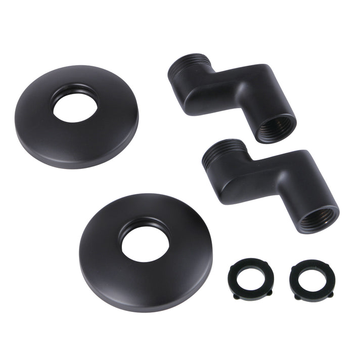 Kingston KSEL265MB Swivel Elbows for Wall Mount Tub Faucet (KS265MB), Matte Black