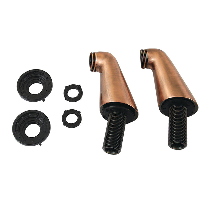 KSEL267AC Brass Deck Mount Tub Faucet Riser (KS267AC), Antique Copper