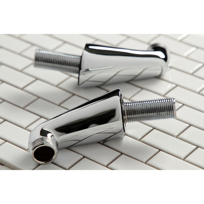 KSEL267C Brass Deck Mount Tub Faucet Riser (KS267C), Polished Chrome