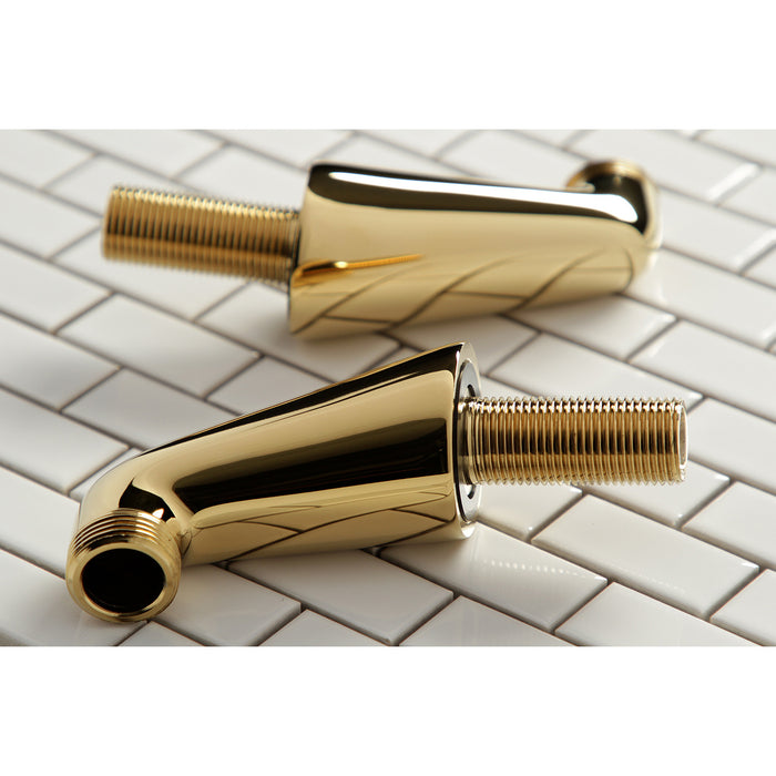 Kingston KSEL267PB Brass Deck Mount Tub Faucet Riser (KS267PB), Polished Brass