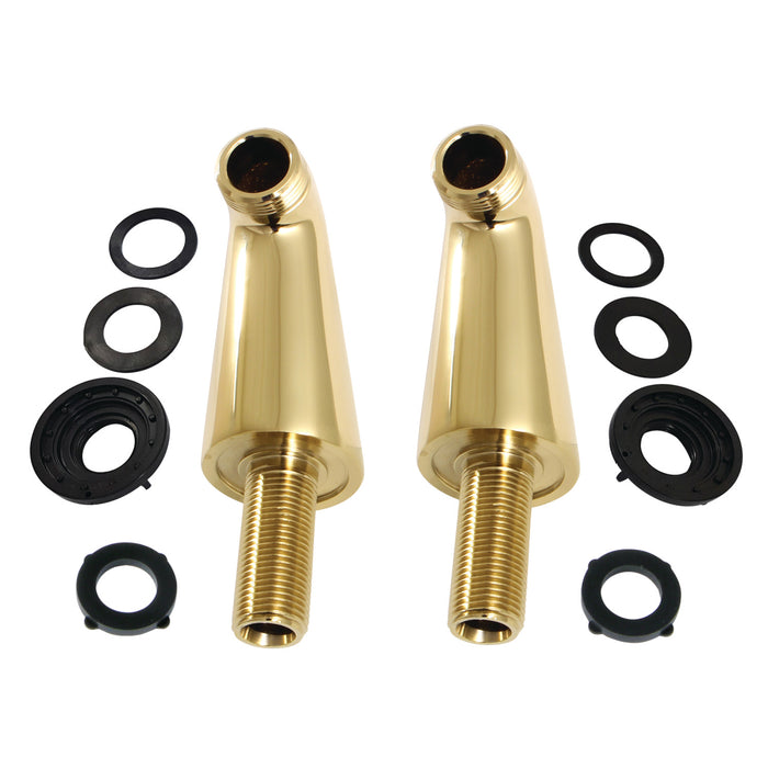 Kingston KSEL267PB Brass Deck Mount Tub Faucet Riser (KS267PB), Polished Brass