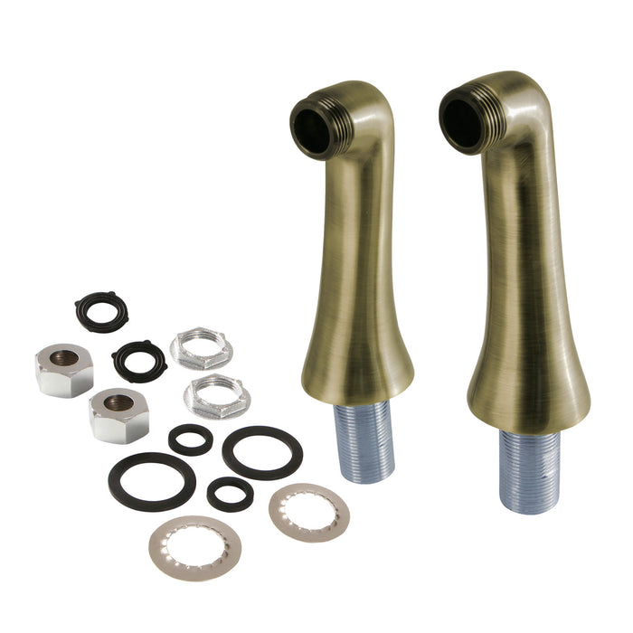Kingston KSEL268AB Brass Deck Mount Tub Faucet Riser (KS268AB), Antique Brass