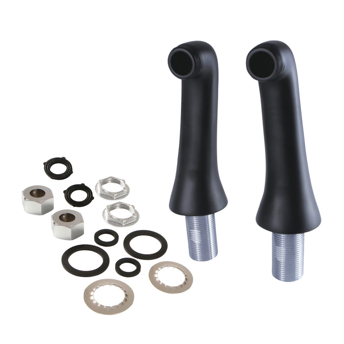 Kingston KSEL268MB Brass Deck Mount Tub Faucet Riser (KS268MB), Matte Black