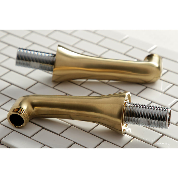 Kingston Vintage KSEL268SB Brass Deck Mount Tub Faucet Riser (KS268SB), Brushed Brass