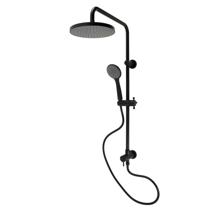 Kingston Sona KSG2390D - Concord Wall Mount Rain Drop Shower System with Hand Shower, Matte Black