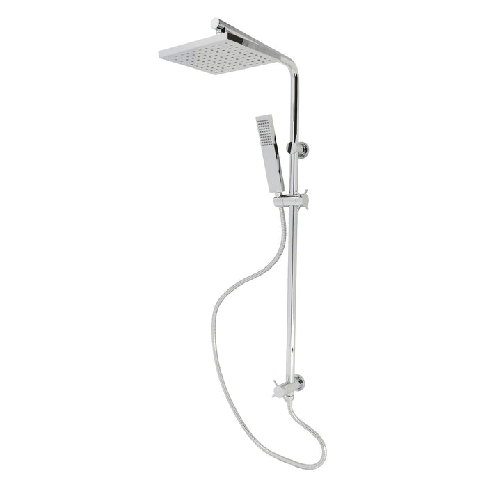 Kingston Sona KSG2621D - Claremont Wall Mount Rain Drop Shower System with Hand Shower, Polished Chrome