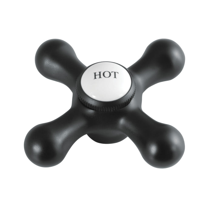 Kingston KSH1160AXH Brass Cross Handle (Hot Side), Matte Black
